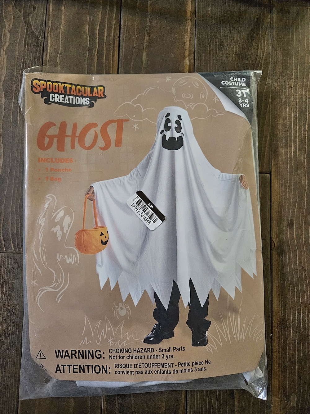 Spooktacular Creations White Ghost Kids Costume - 3T